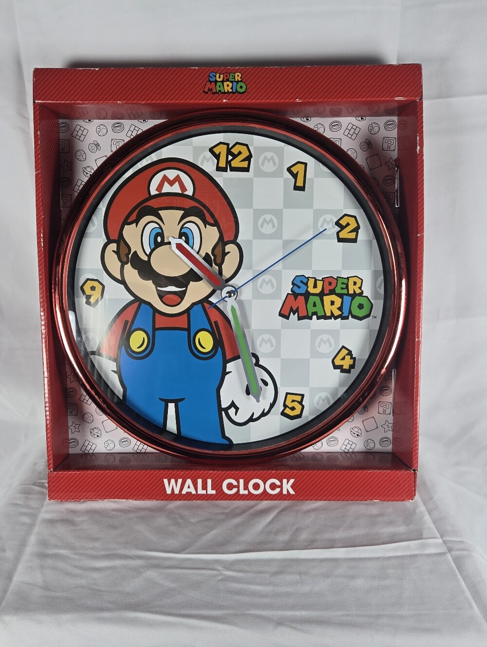 Super Mario Official Analog Wall Clock - New in Box